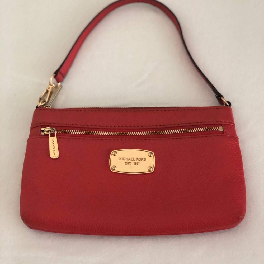 Michael Kors Reddish/Orange Wristlet